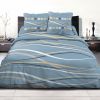 Parure de couette coton 220x240 cm Vague Denim