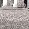 Parure de couette coton 240x260 cm Anna Taupe