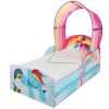 Lit enfant My Little Pony avec ciel de lit et rangements