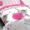 Parure de couette 2 pièces Today 100% Coton 140x200 Cute Cat's