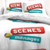 Parure de couette 100% coton Today 220x240 3pcs Scene De Menage