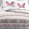 Parure de lit Microfibre 220x240 cm Today Cute Butterfly