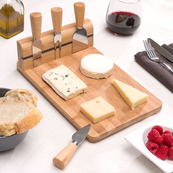 Plateau à fromages en Bambou avec accessoires