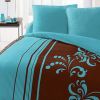 Parure de couette microfibre 220x240 cm Lily Bleu