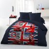 Parure de couette microfibre 220x240 cm London Bus