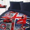 Parure de couette microfibre 220x240 cm London Bus