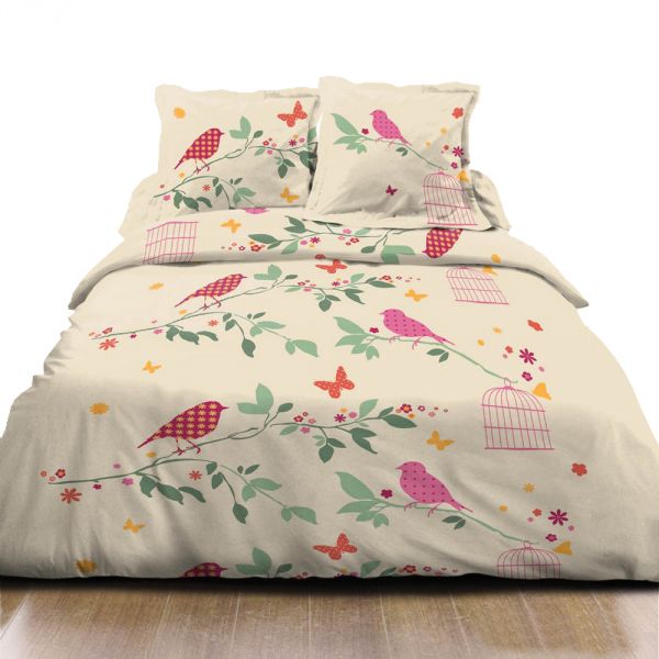 Parure housse de couette coton Liberty