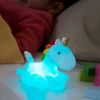 Veilleuse licorne à LED multicolore