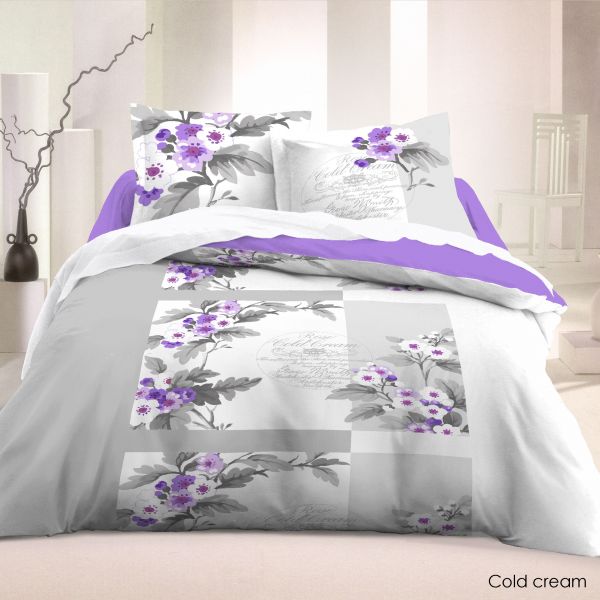 Parure de couette coton Cold Cream 220x240 cm