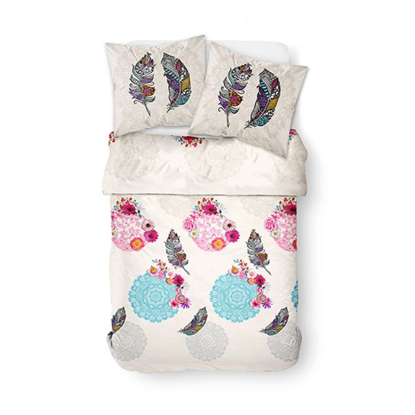 Parure housse de couette coton Massai 240x260 cm