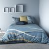 Parure de couette coton 220x240 cm Vague Denim