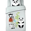Parure de couette 100% Coton 57 fils 140x200 cm Panda