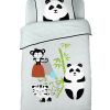 Parure de couette 100% Coton 57 fils 140x200 cm Panda