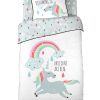 Parure de couette 100% Coton 57 fils 140x200 cm Unicorn