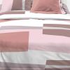 Parure de couette 100% Coton 57 fils Pagode Rose