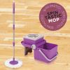 Balai Serpillière Tournant et Seau Pliable Sans Pédale Spin Tastic Mop