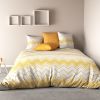 Parure de drap 100% Coton 57 fils West Wide Jaune 240x300