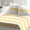 Parure de drap 100% Coton 57 fils West Wide Jaune 240x300