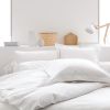 Housse de couette 100% Coton 57 fils Blanc 140x200