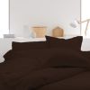 Housse de couette 100% Coton 57 fils Marron 220x240