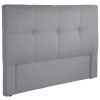 Tête de lit 160 Occara Tissu Bois 160x118x8