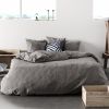 Housse de couette Percale de Coton 80 fils Craie