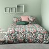 Housse de couette 100% Coton Tropical et taie d'oreiller