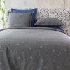 Housse de couette Percale de Coton Prune et taie d'oreiller