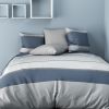 Housse de couette Polyester Ignhor Bleu et taie d'oreiller