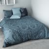 Housse de couette 100% Coton Mandala et taie d'oreiller