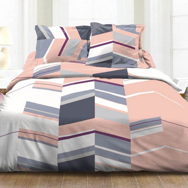 Parure de couette 100% Coton 57 fils Structure