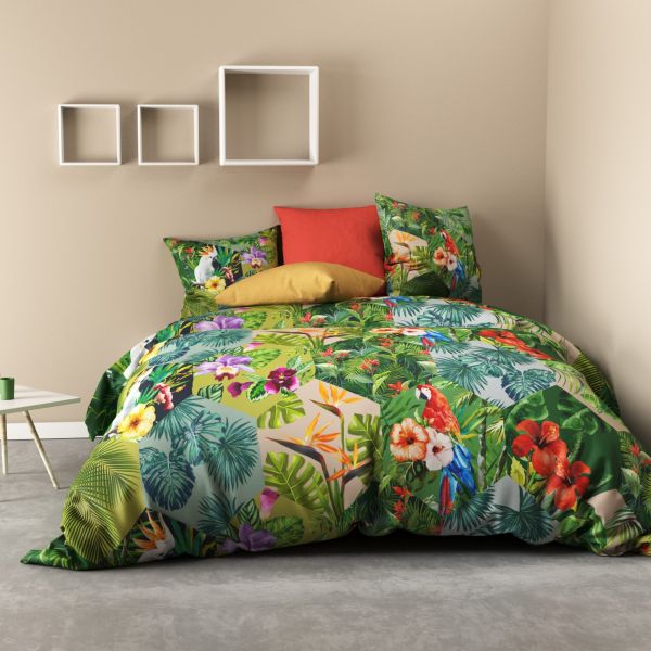 Parure de couette 100% Coton 57 fils Junglee