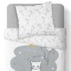 Parure de couette enfant coton 57 fils Catmoon TODAY 140x200 cm