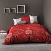 Parure de couette 220x240 cm 100% Coton 57 fils Hermine Red Feu D'artifice