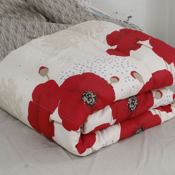 Grossiste Couette imprimée 220x240 cm 300 gr/m² Coquelicot B2B