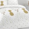 Parure de couette 220x240 cm 100% Coton 57 fils Ananas