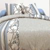 Parure de couette 240x260 cm 100% Coton 57 fils Branchage Gray