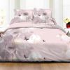 Parure de couette 220x240 cm 100% Coton 57 fils Butterfly Rose