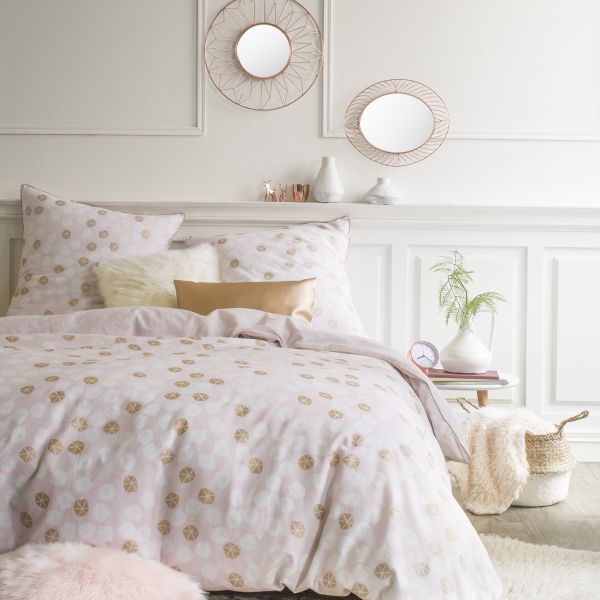 Parure de couette 140x200 cm 100% Satin de Coton Sara