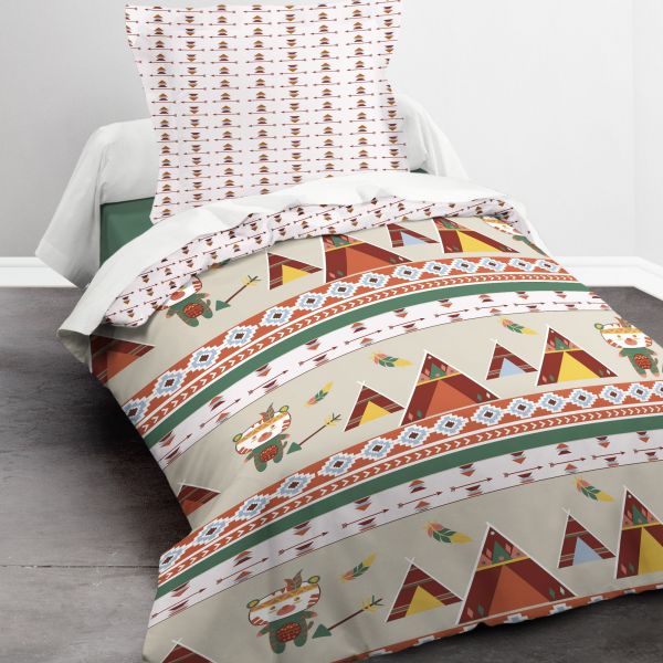 Parure de couette Today 140x200 cm 100% Coton 57 fils Little Tipi