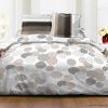 Parure de couette 220x240 cm 100% Coton 57 fils Crypte Taupe