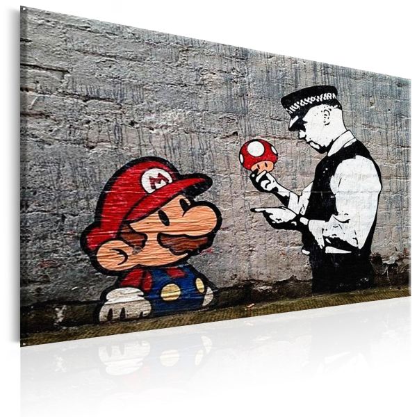 Tableau Mario and Cop by Banksy