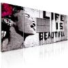 Tableau Banksy Life is Beautiful