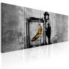 Tableau Banksy Monkey with Frame