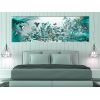 Tableau Hummingbirds Dance 1 Pièce Turquoise Narrow