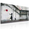 Tableau Il ya toujours de l'espoir Banksy - triptyque