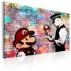 Tableau Banksy Colourful Brick