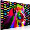 Tableau Rainbow Lion 1 Pièce Wide