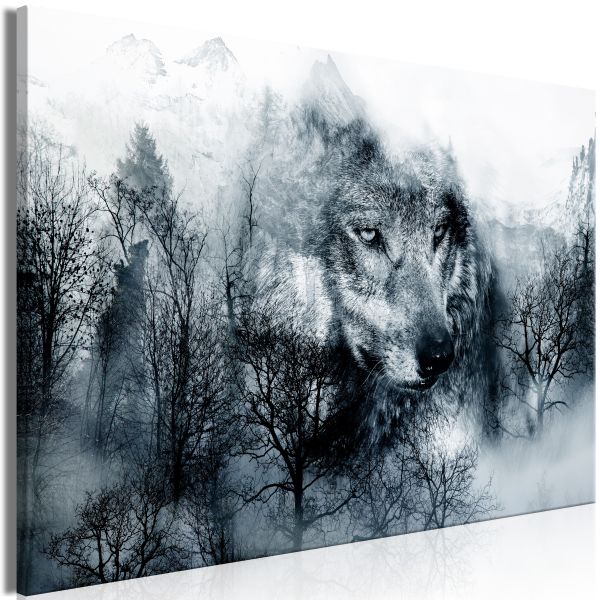 Tableau Mountain Predator 1 Pièce Wide Black and White