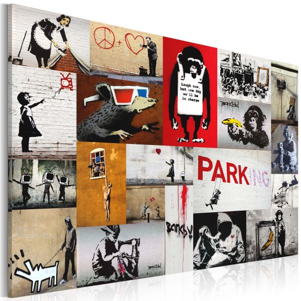 Tableau Banksy - collage